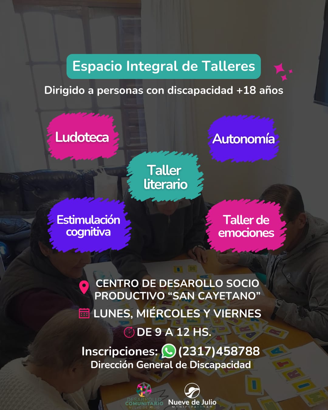 NUEVO ESPACIO DE TALLERES PARA PERSONAS CON DISCAPACIDAD